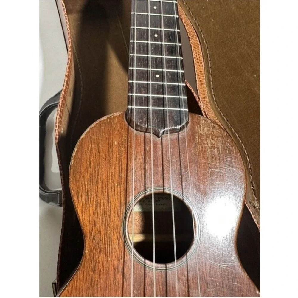 Martin & co 1940's mahogany Soprano style 0 Ukulele Vintage With case